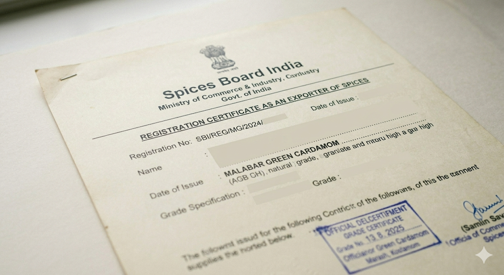 Spices Board India registration