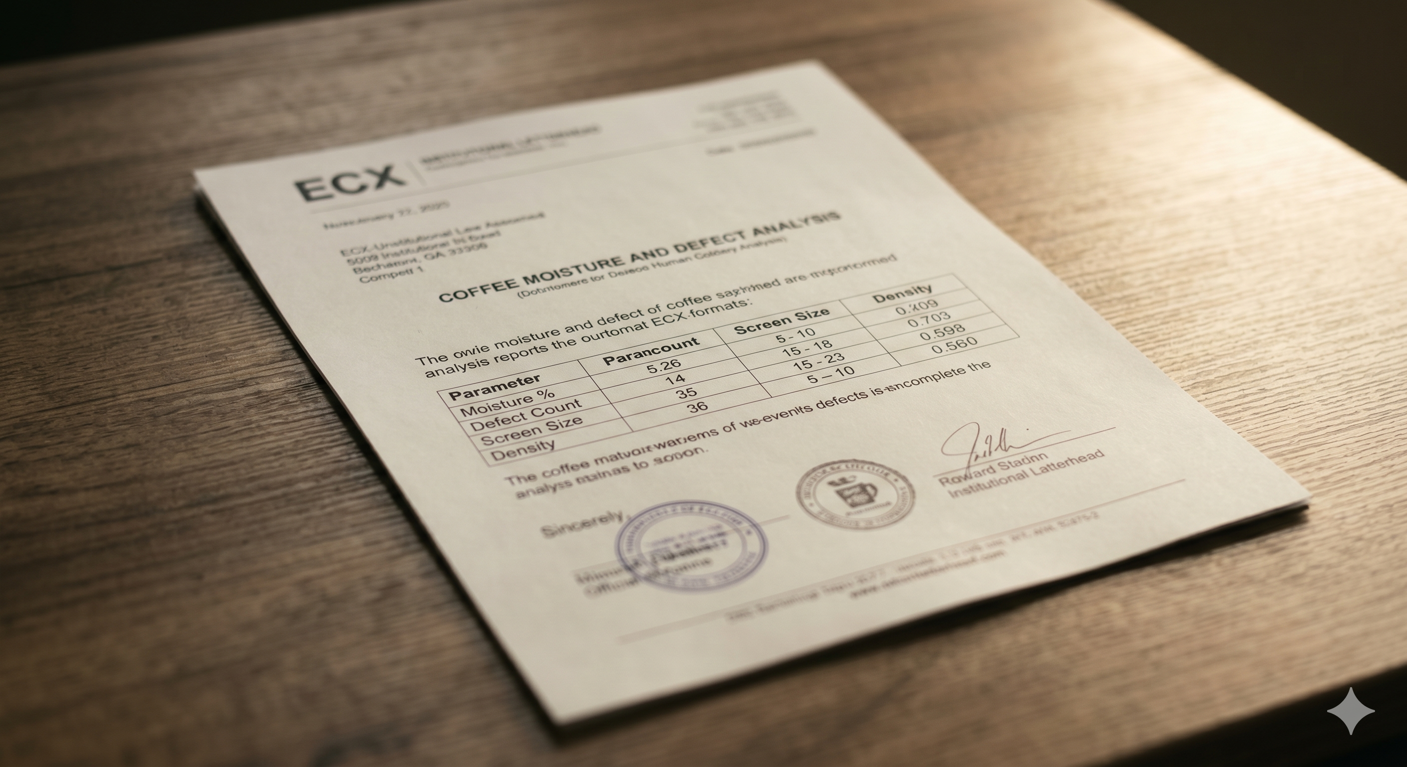 ECX lot certificate